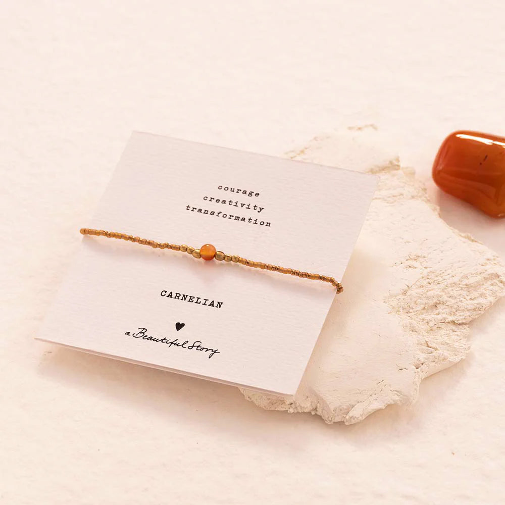 IRIS KORT - CARNELIAN PERLU ARMBAND