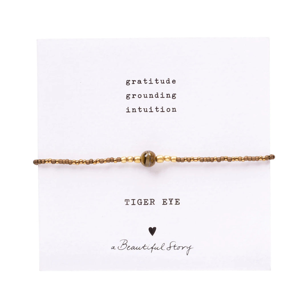 IRIS KORT - TIGER EYE PERLU ARMBAND