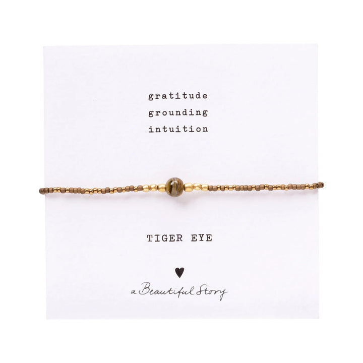 IRIS KORT - TIGER EYE PERLU ARMBAND