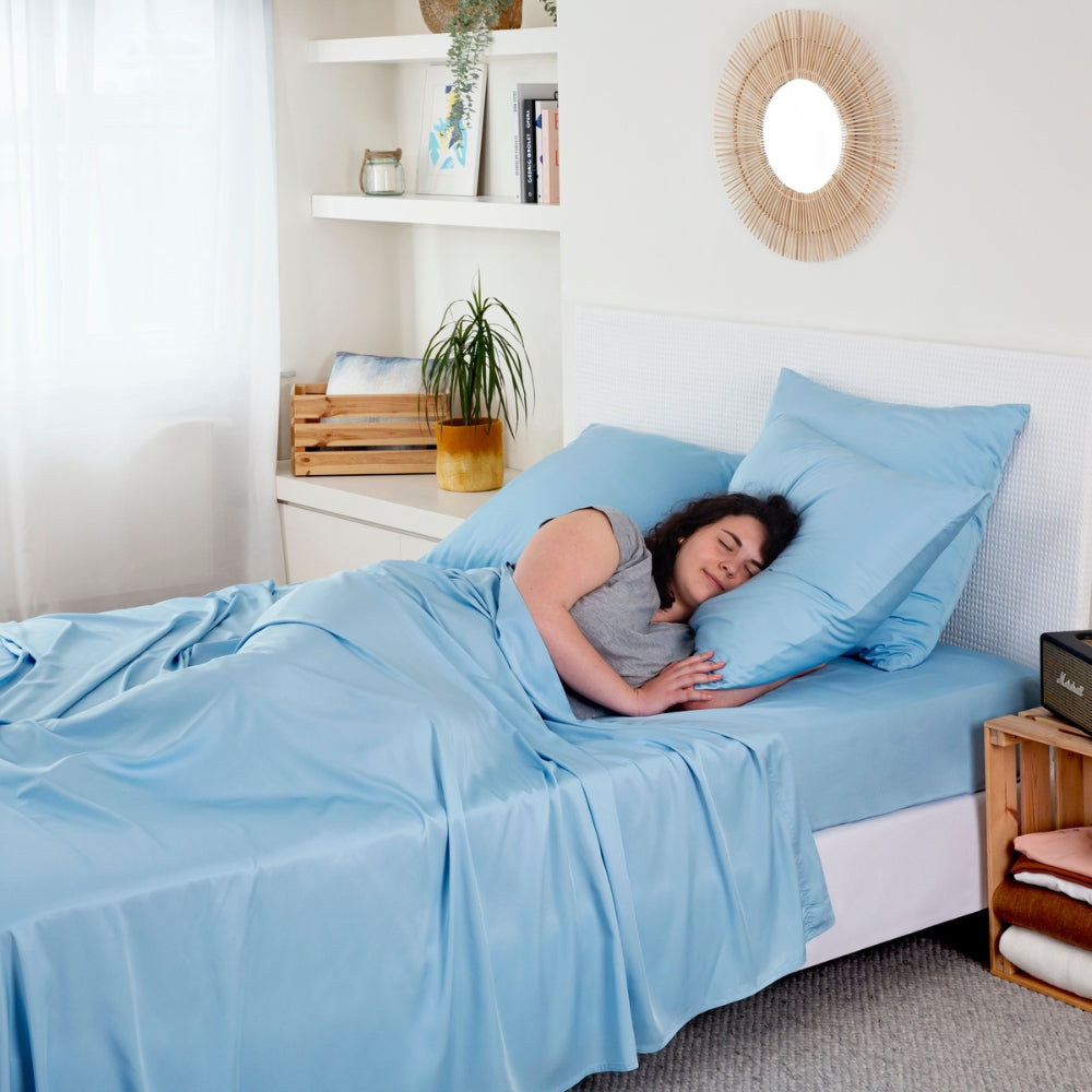 Bambus Sængurver / Duvet Cover - Light Blue