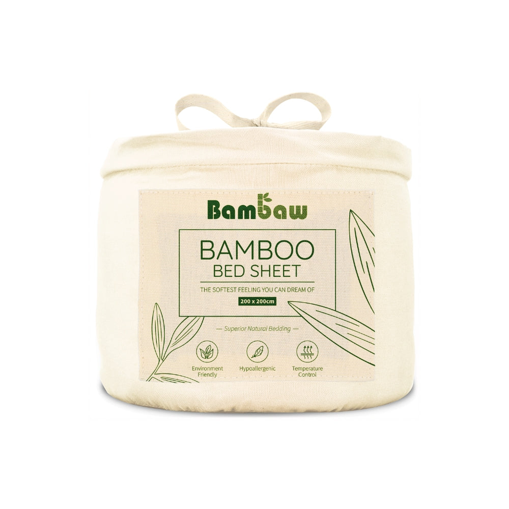 Bambus Lak / Fitted Sheet - Ivory