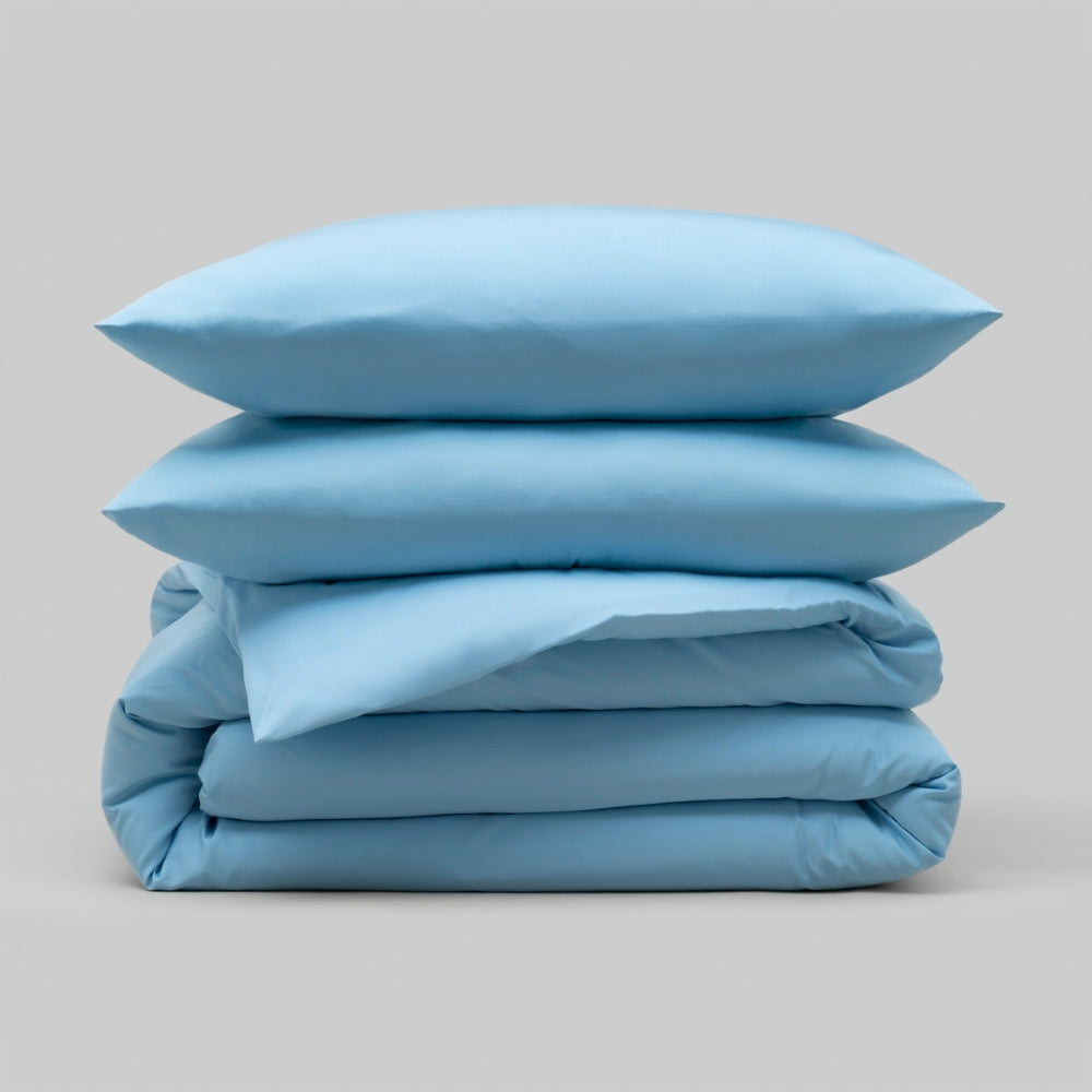 Bambus Lak / Fitted Sheet - Light Blue