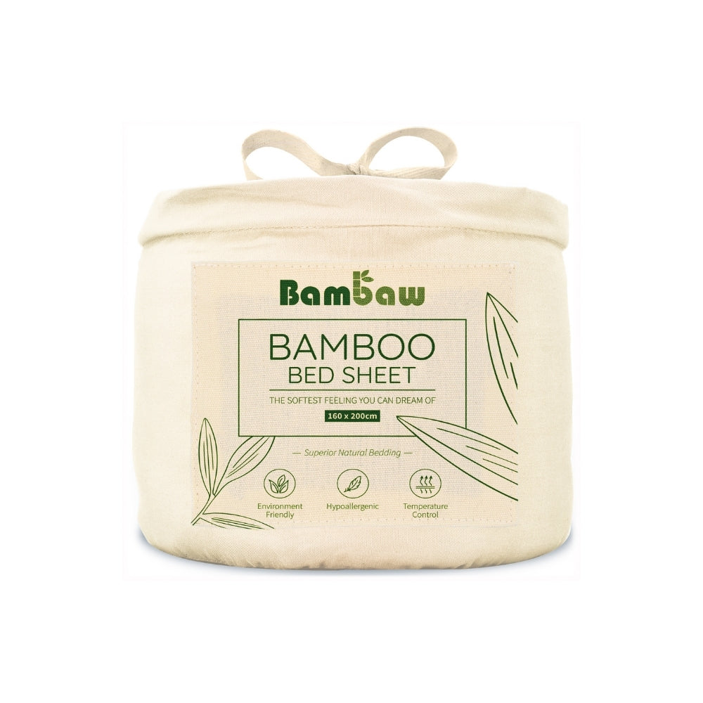 Bambus Lak / Fitted Sheet - Ivory