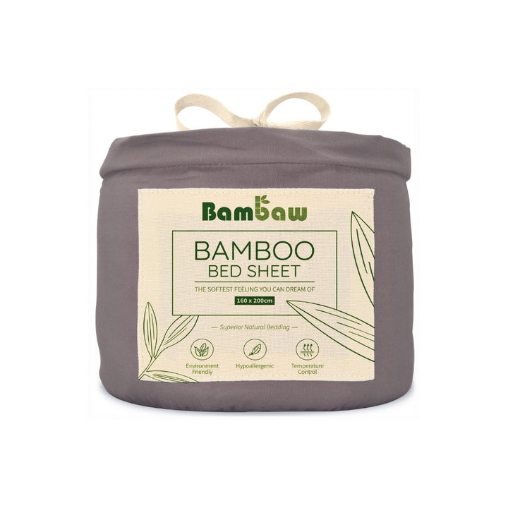 Bambus Lak / Fitted Sheet - Dark Grey