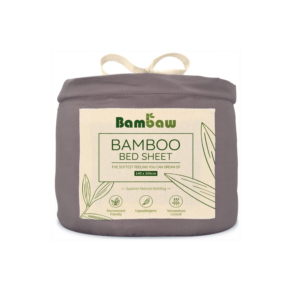 Bambus Lak / Fitted Sheet - Dark Grey