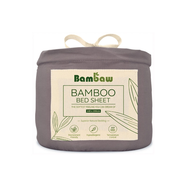 Bambus Lak / Fitted Sheet - Dark Grey