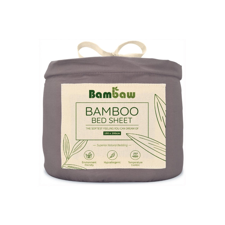 Bambus Lak / Fitted Sheet - Dark Grey