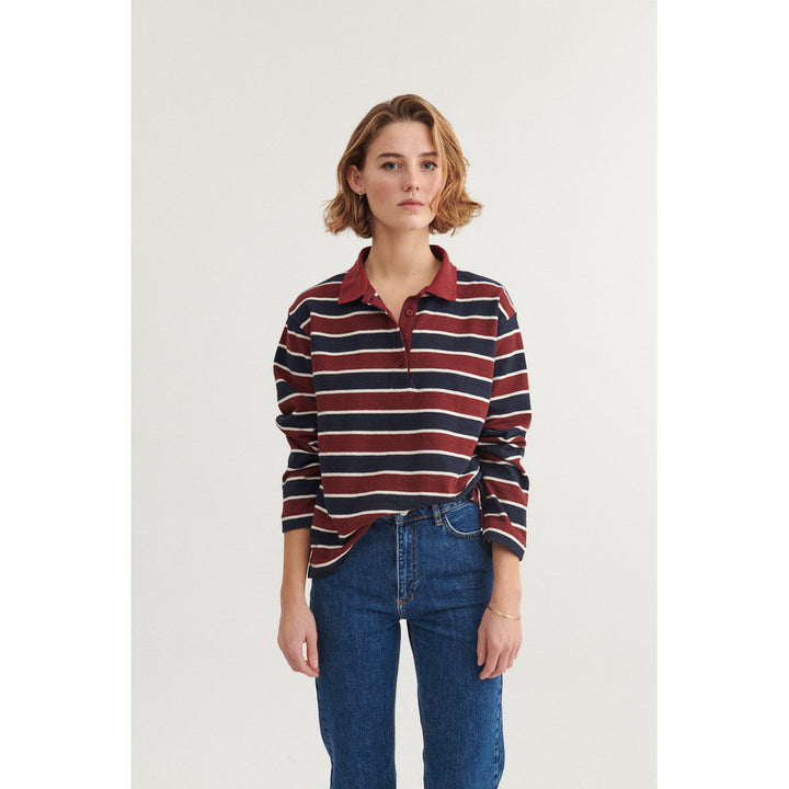 ANNELI POLO PEYSA BORDEAUX TRUFFLE/ SKY CAPTAIN