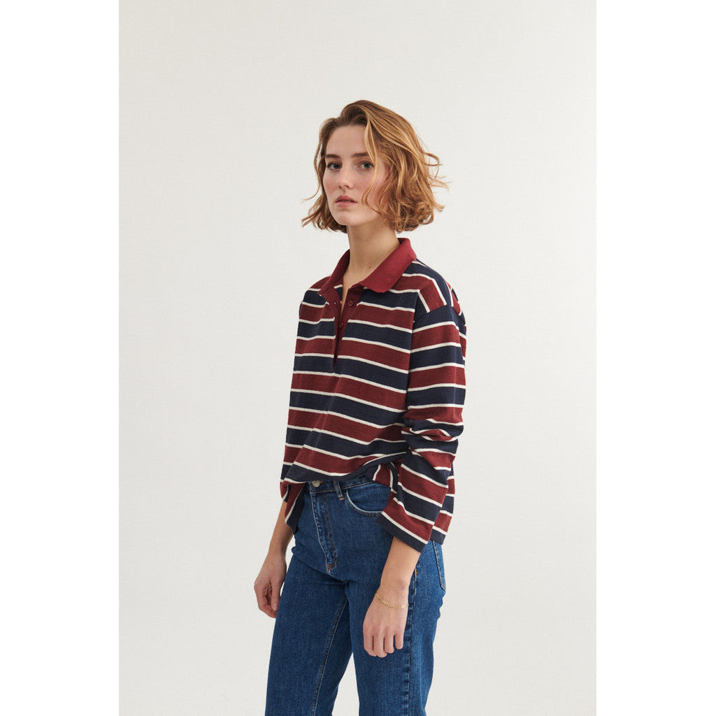 ANNELI POLO PEYSA BORDEAUX TRUFFLE/ SKY CAPTAIN