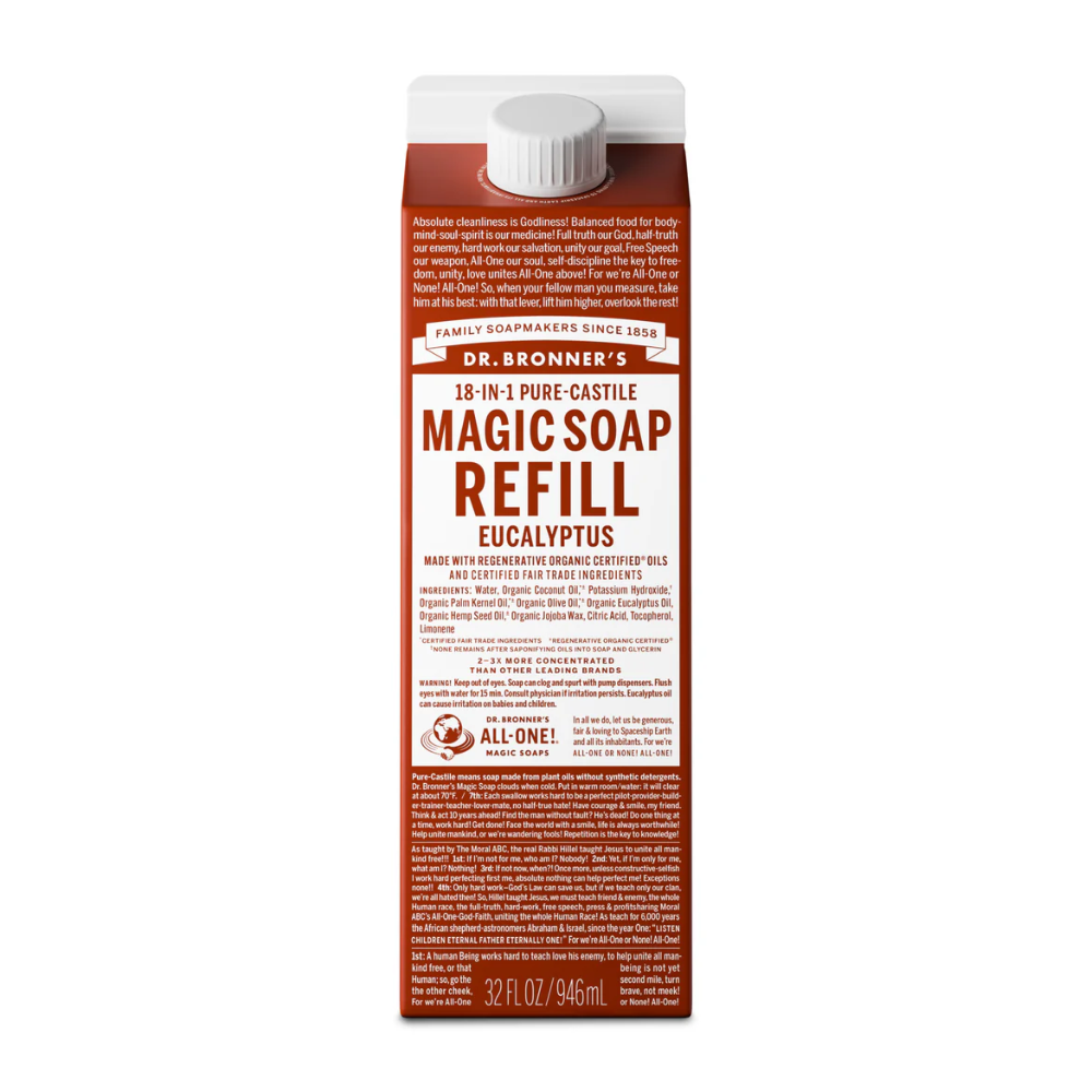 Pure-Castile Magic Soap Refill - eucalyptus