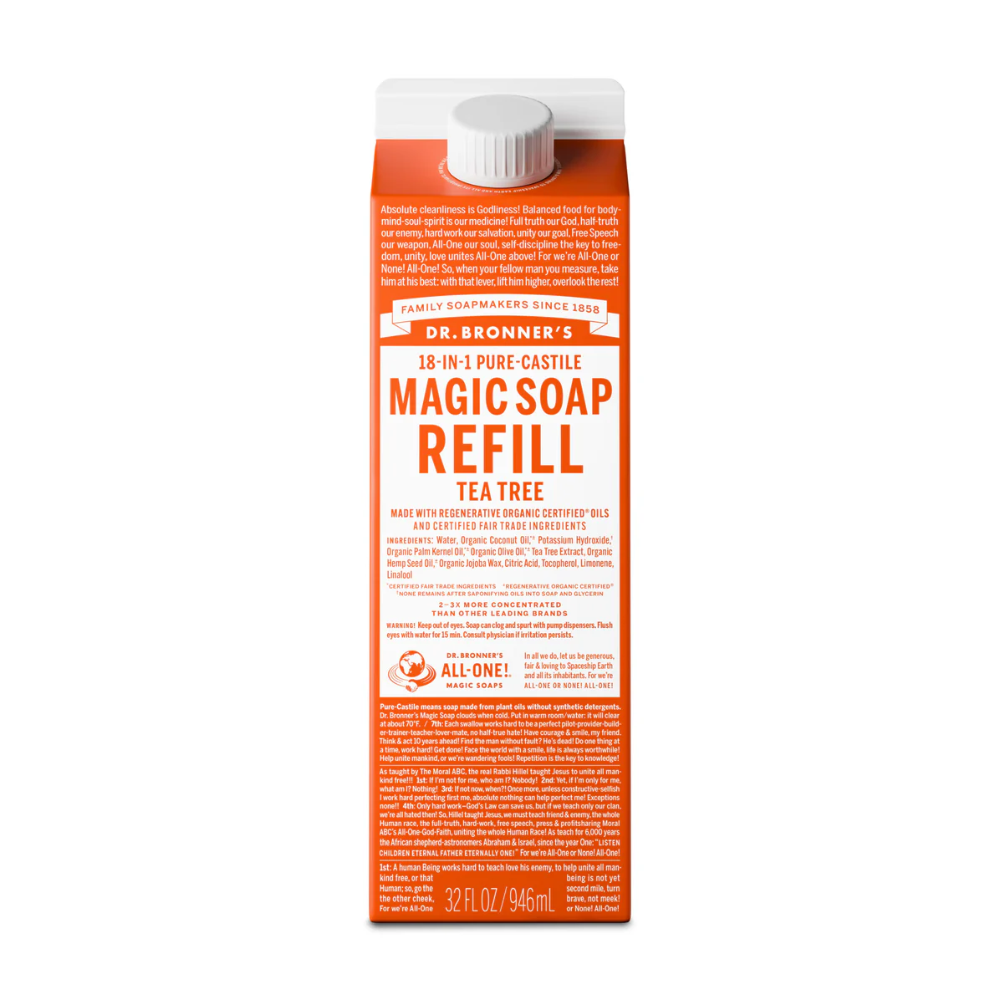 Pure-Castile Magic Soap Refill - tea tree