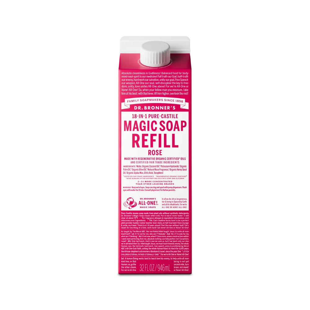 Pure-Castile Magic Soap Refill - rós