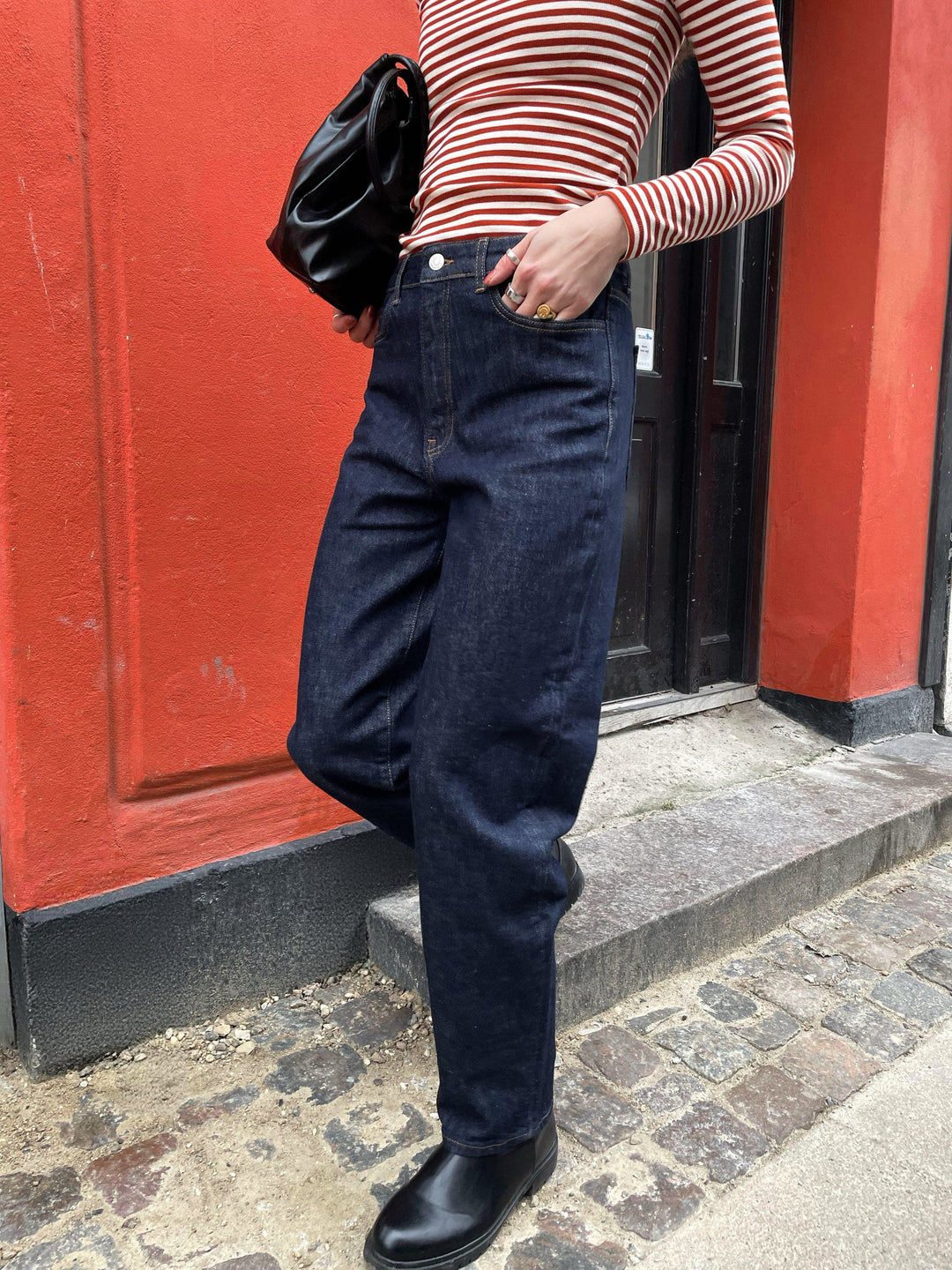 EA SVARTAR GALLABUXUR RINSE WASH