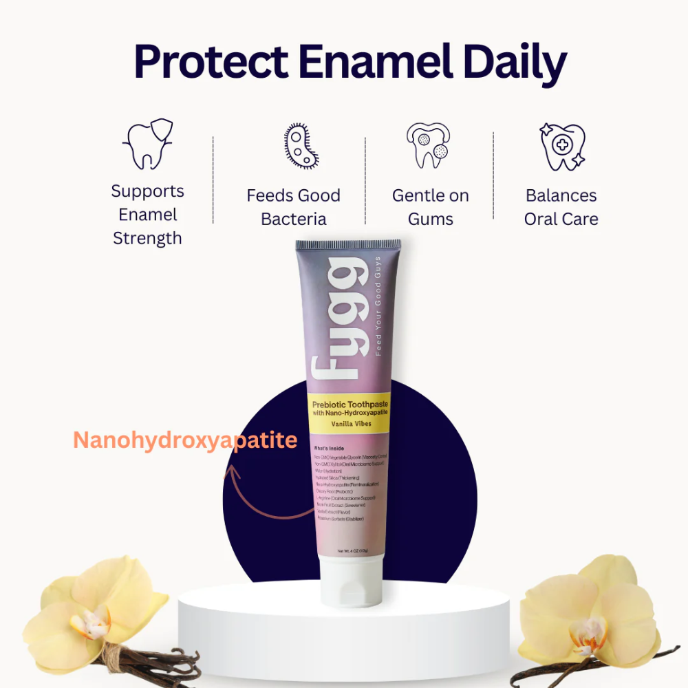Tannkrem - Nano-Hydroxyapatite &amp; Prebiotics - Vanilla Vibes