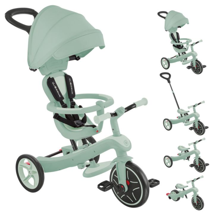 EXPLORER TRIKE 4in1 - 100% endurunnið plast - PISTACHIO