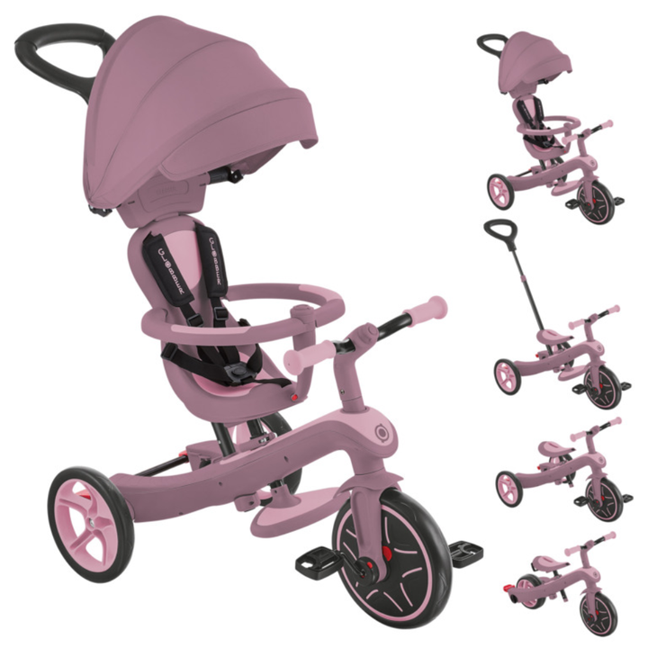 EXPLORER TRIKE 4in1 - 100% endurunnið plast - Berry