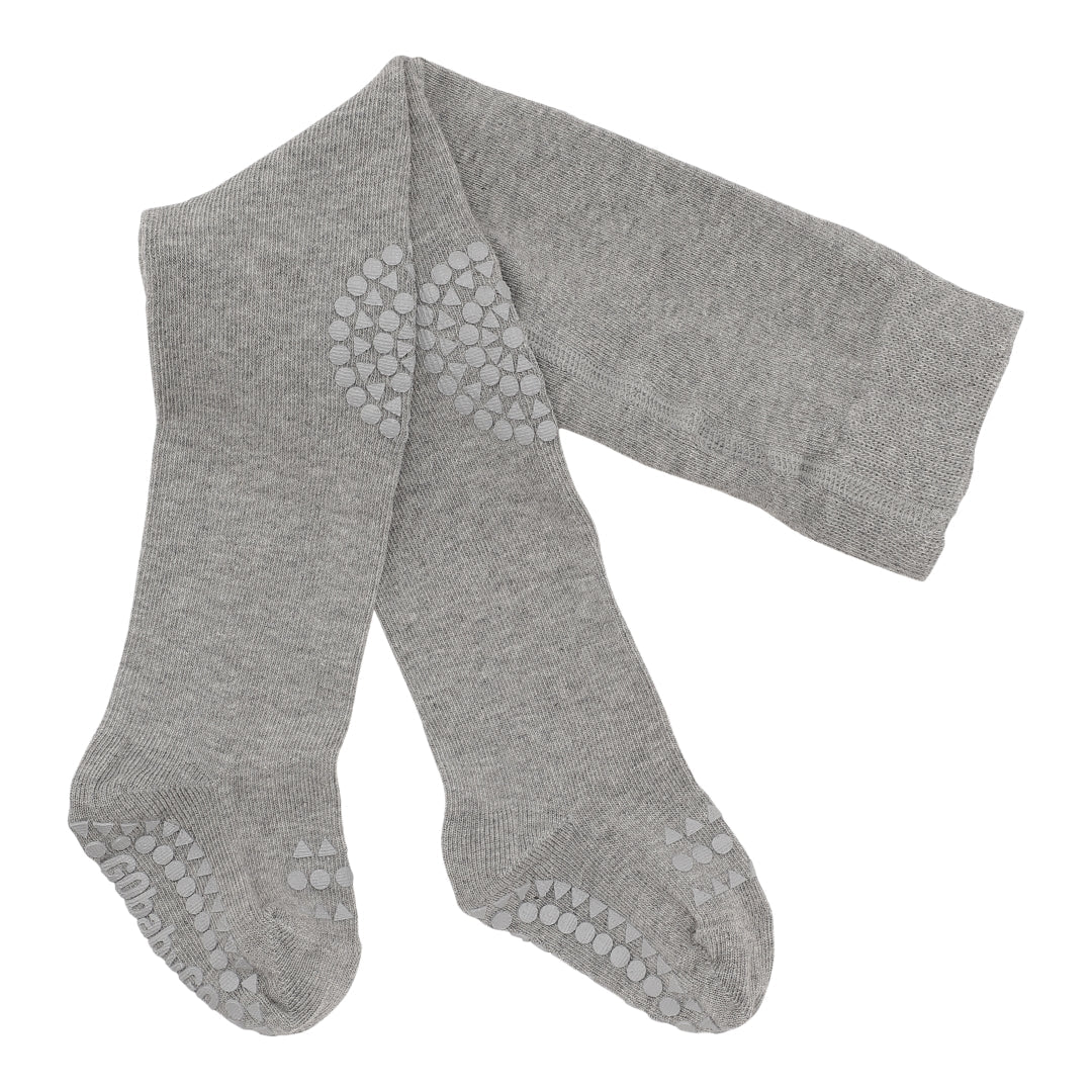 Skriðsokkabuxur úr lífrænni bómull grey melange