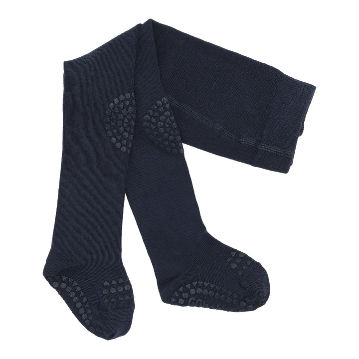Skriðsokkabuxur úr lífrænni bómull navy blue