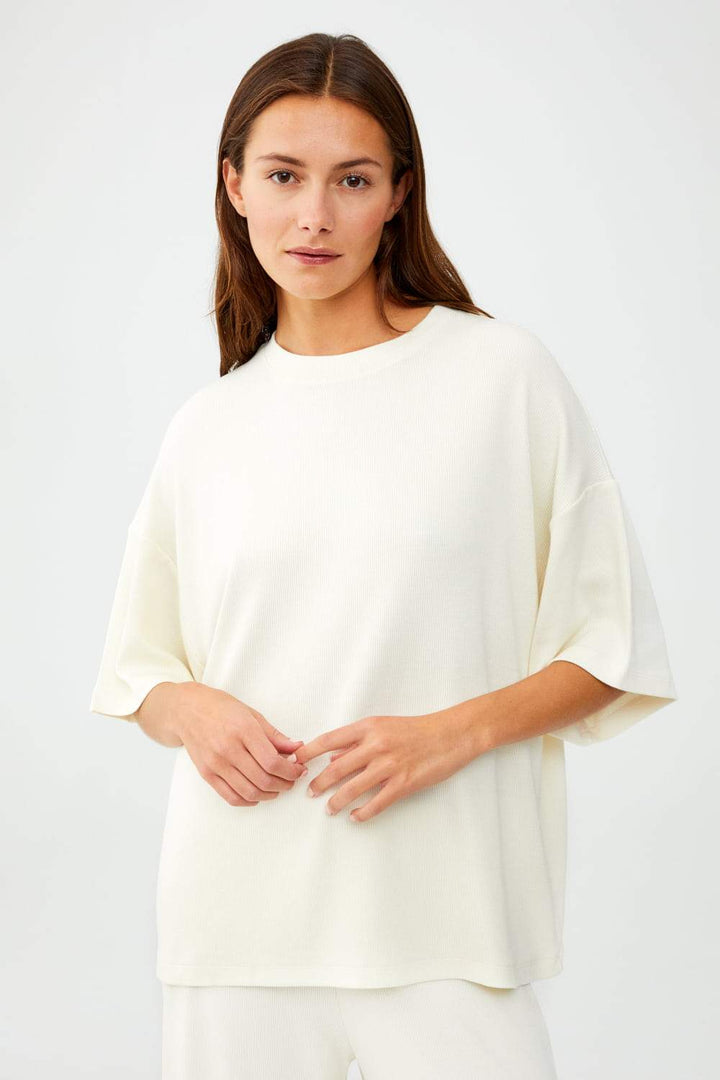 JULIA RIB HEIMABOLUR OFFWHITE