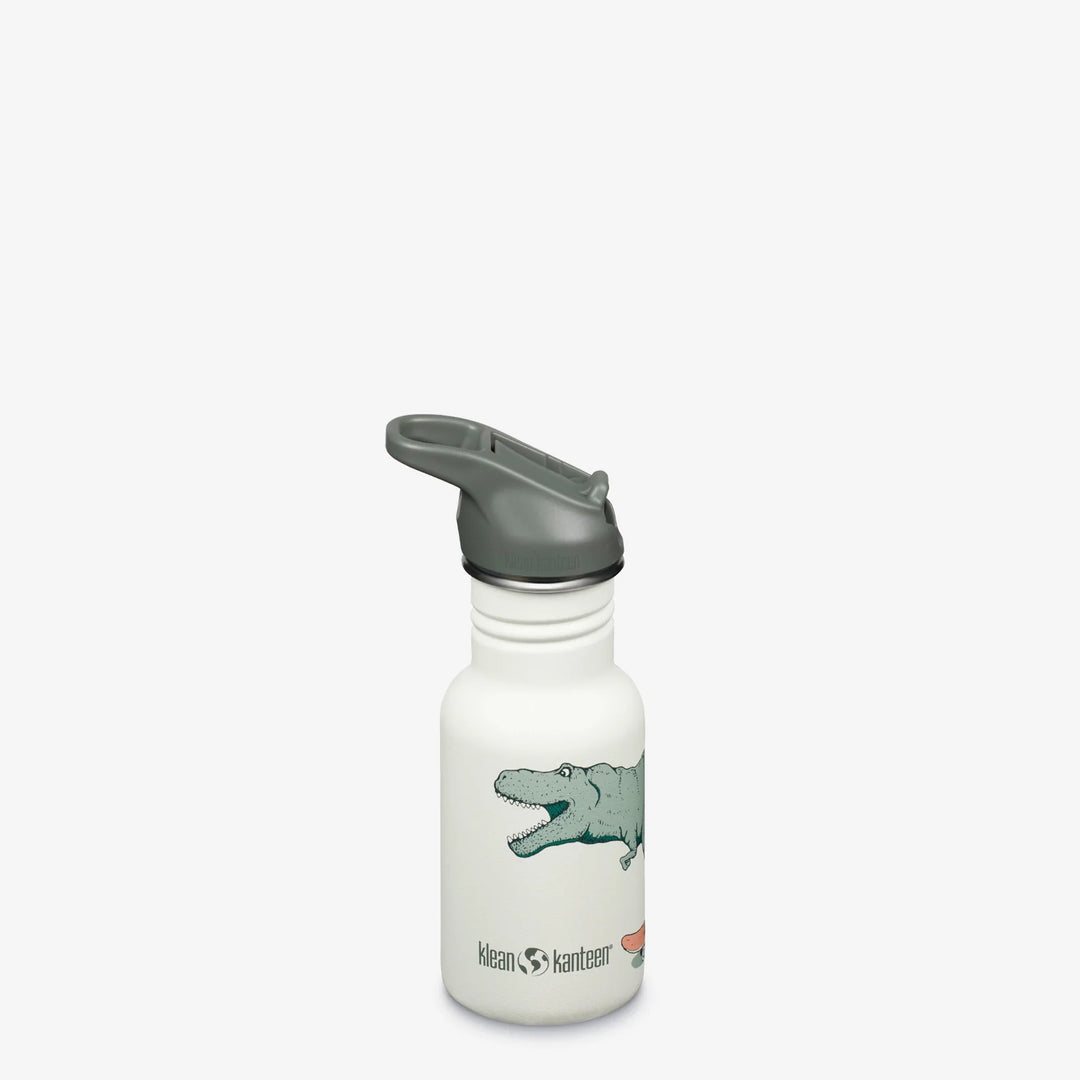 Stálbrúsi Kid Classic Narrow 355ml með sport tappa - risaeðla