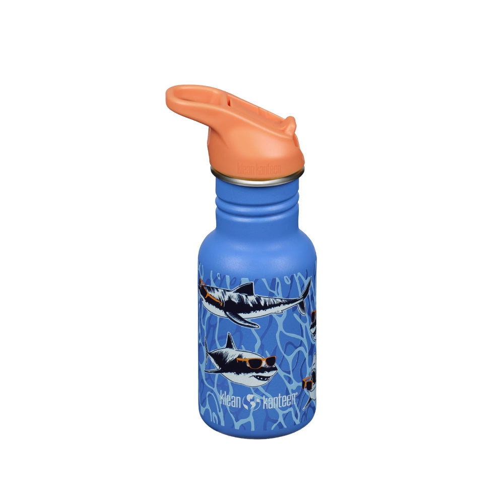 Stálbrúsi Kid Classic Narrow 355ml með sport tappa - hákarl