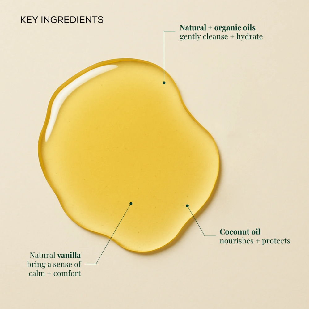 Cleansing + Moisturising Oil - Coconut + Vanilla