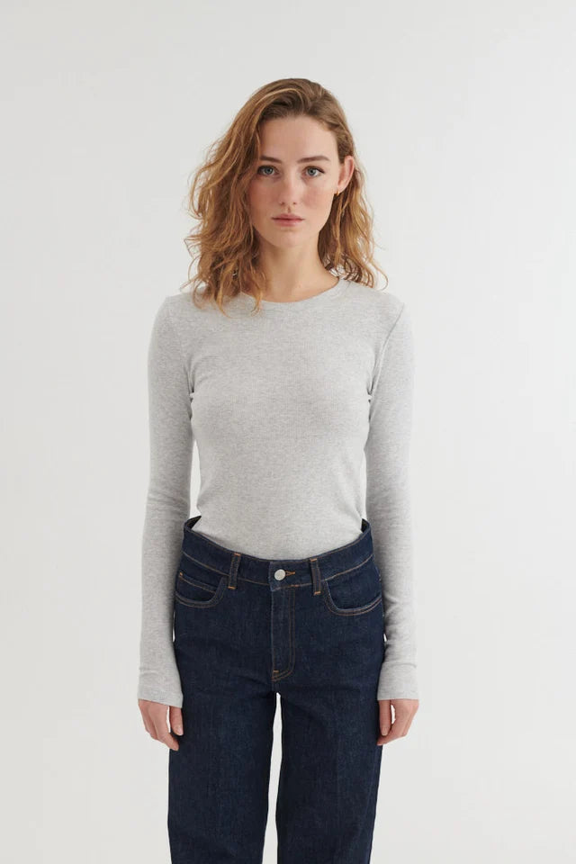LUDMILLA BOLUR ÚR LÍFRÆNNI BÓMULL LIGHT GREY MELANGE