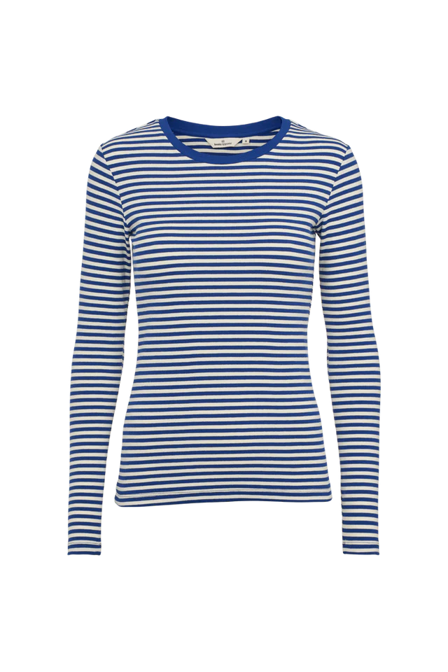 LUDMILLA BOLUR ÚR LÍFRÆNNI BÓMULL RÖNDÓTTUR SODALITE BLUE /WHISPER WHITE