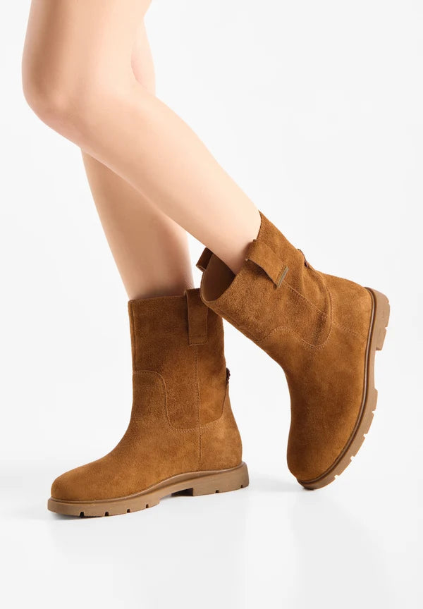 LUNA S - STÍGVÉL DARK TAN