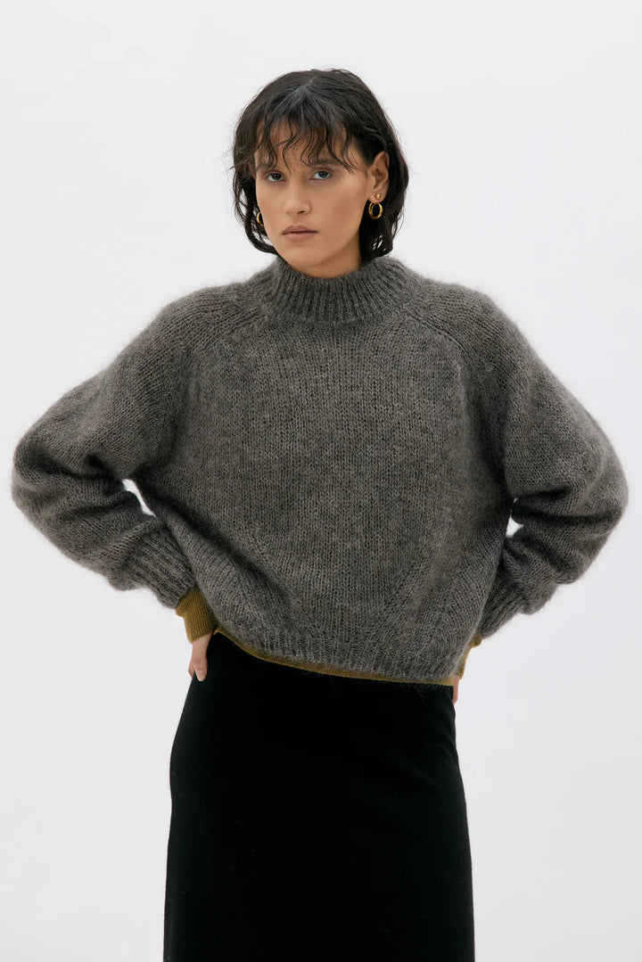 FAYE CHUNKY MOHAIR SILK PEYSA MOLESKIN