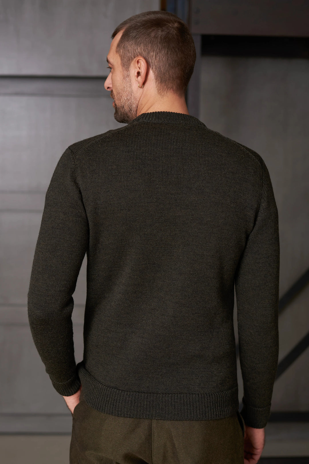 MORTEN PEYSA PURE MERINO - MEL OLIVE