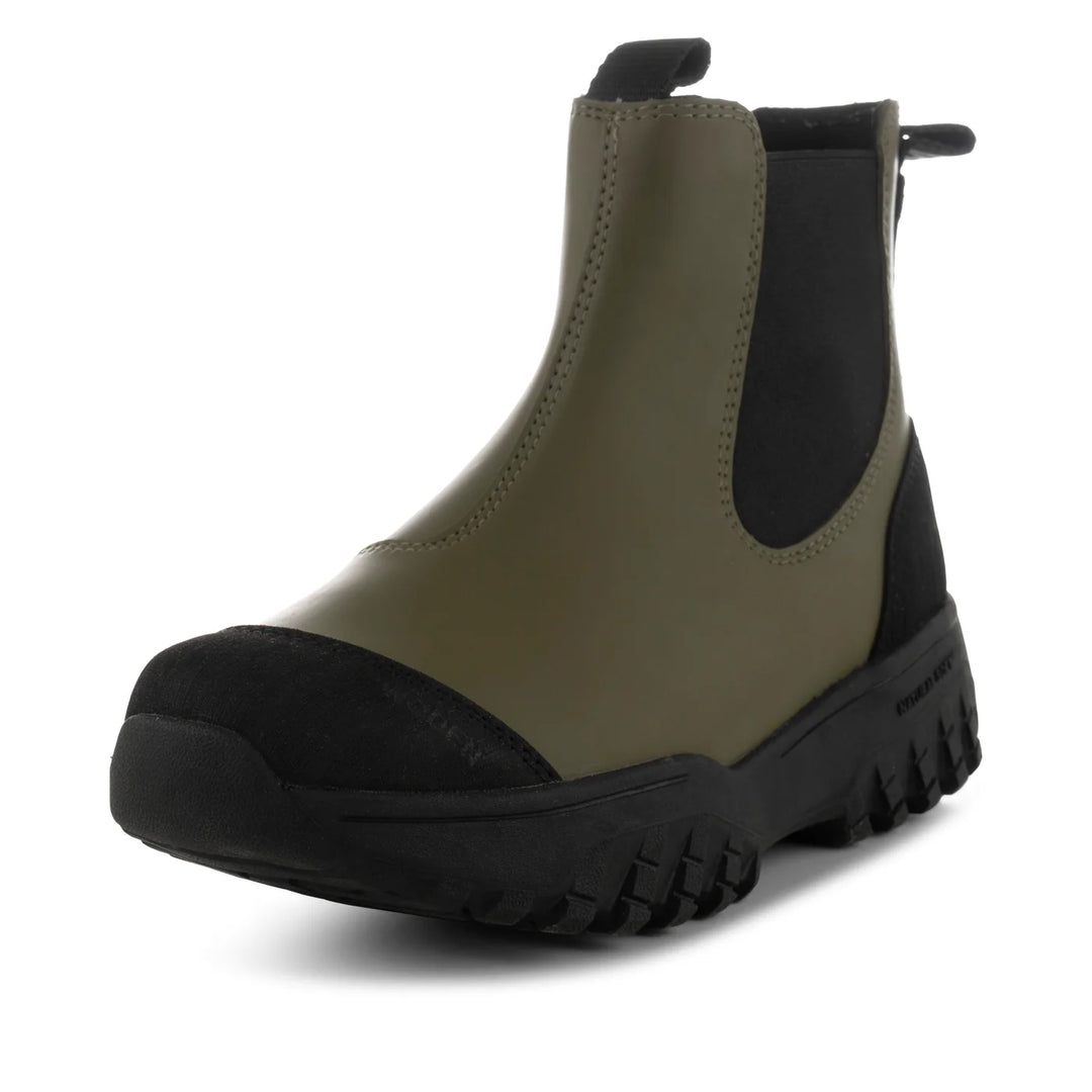 MAGDA RUBBER TRACK BOOT DARK OLIVE