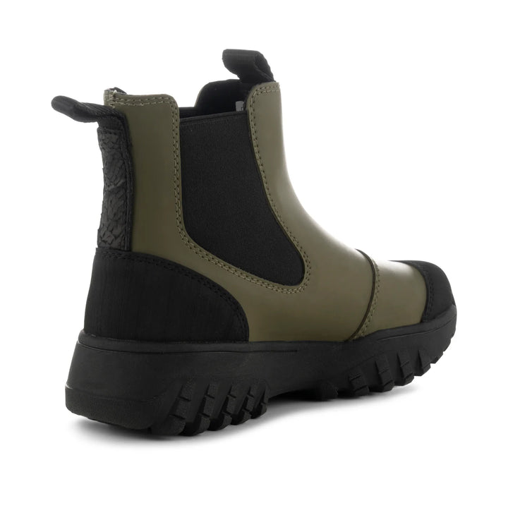 MAGDA RUBBER TRACK BOOT DARK OLIVE