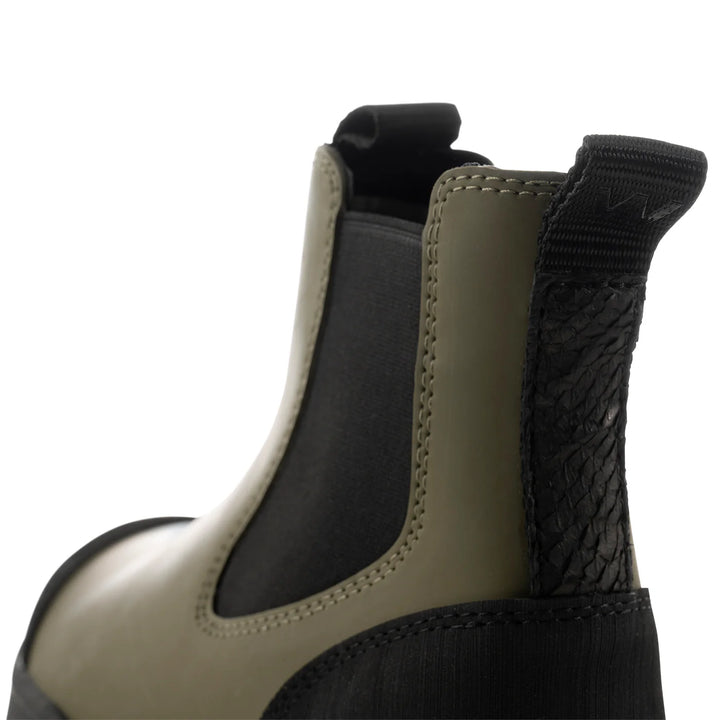 MAGDA RUBBER TRACK BOOT DARK OLIVE