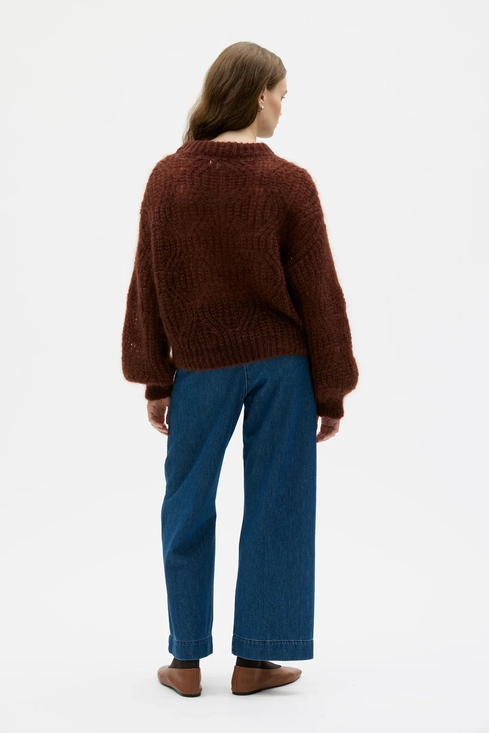 DOVE LACE KNITMOHAIR SILKI PEYSA LIGHT BROWN