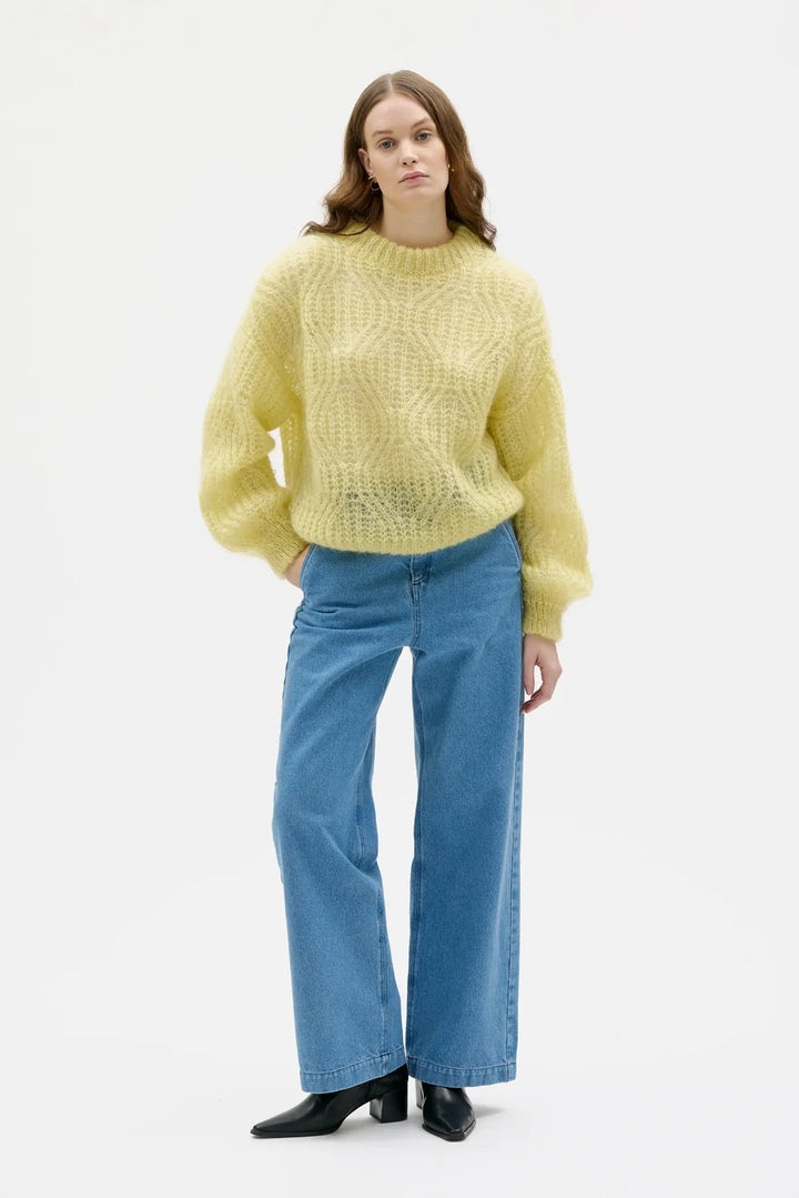 DOVE LACE KNITMOHAIR SILKI PEYSA 21 SULPHUR YELLOW
