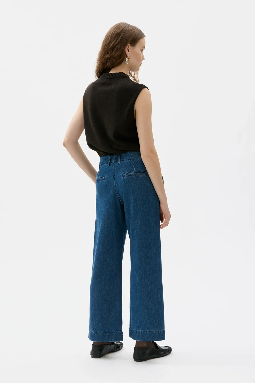 NERA ULLAR VESTI ÚR CASHMERE MOREL BROWN
