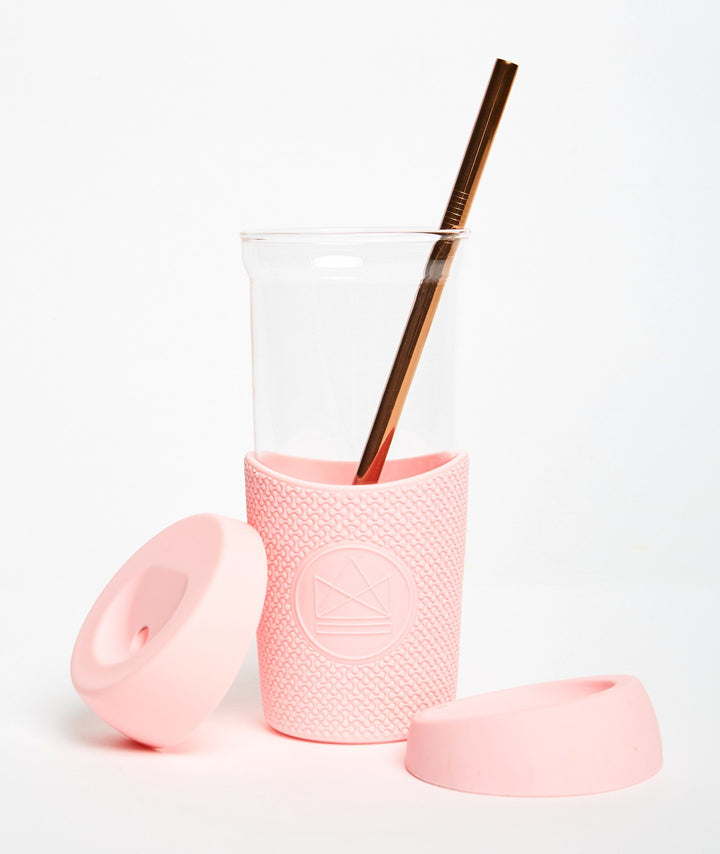 Smoothie glas 590ml - Pink Flamingo