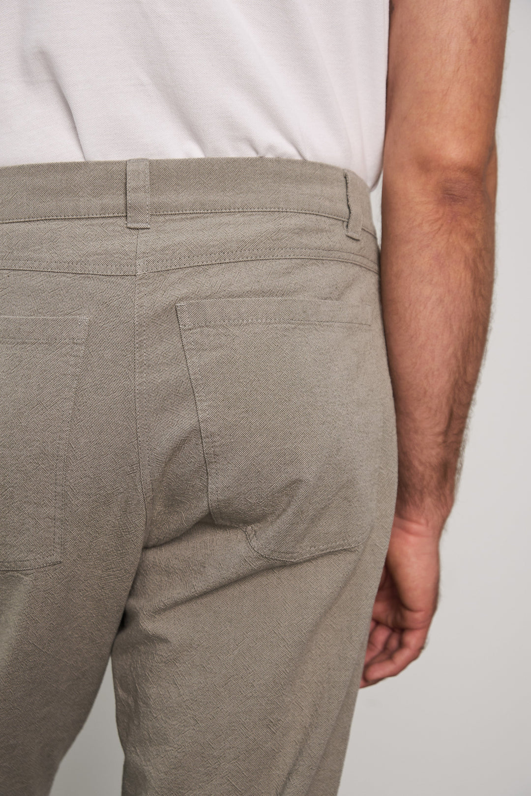 OLF LÉTTAR BUXUR ÚR LÍFRÆNNI BÓMULL - OLIVE