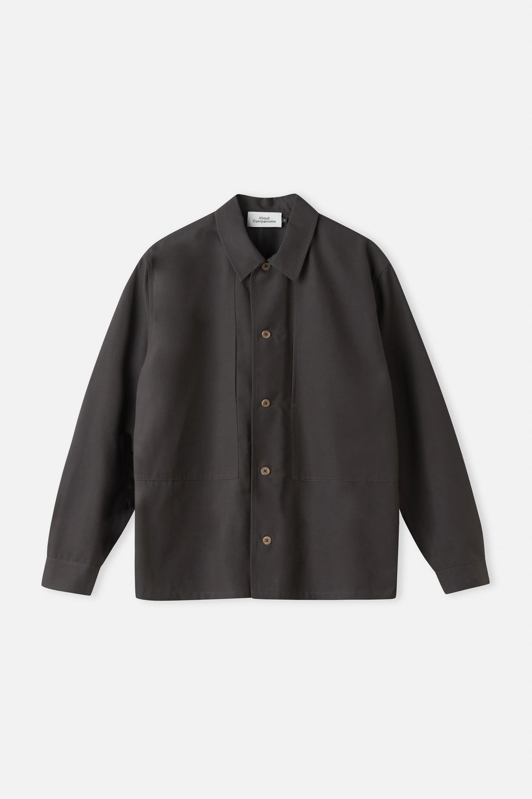 OWE JAKKASKYRTA ÚR TENCEL - GRAPHITE BROWN
