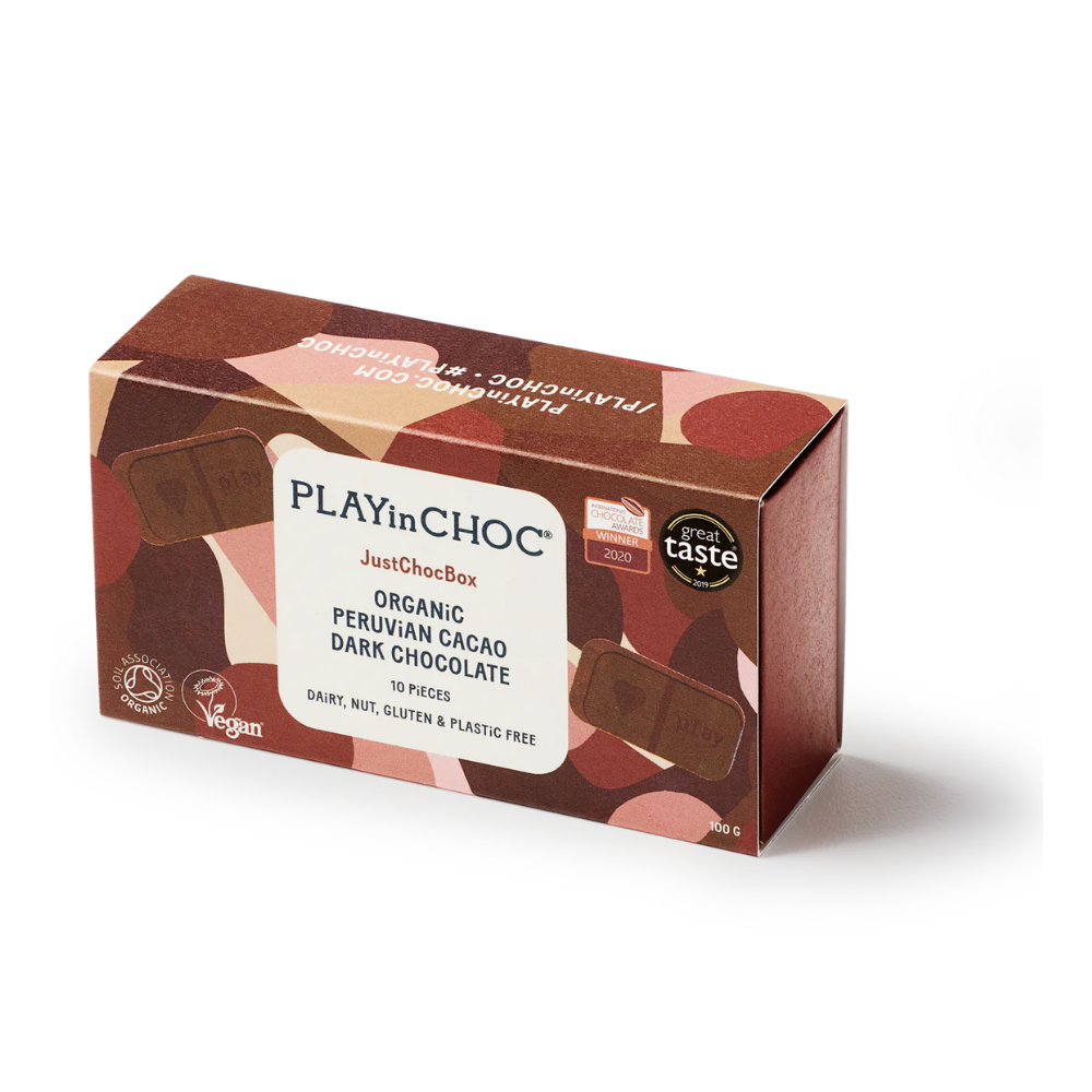 JustChoc Box - lífrænt súkkulaði - Dark 100g