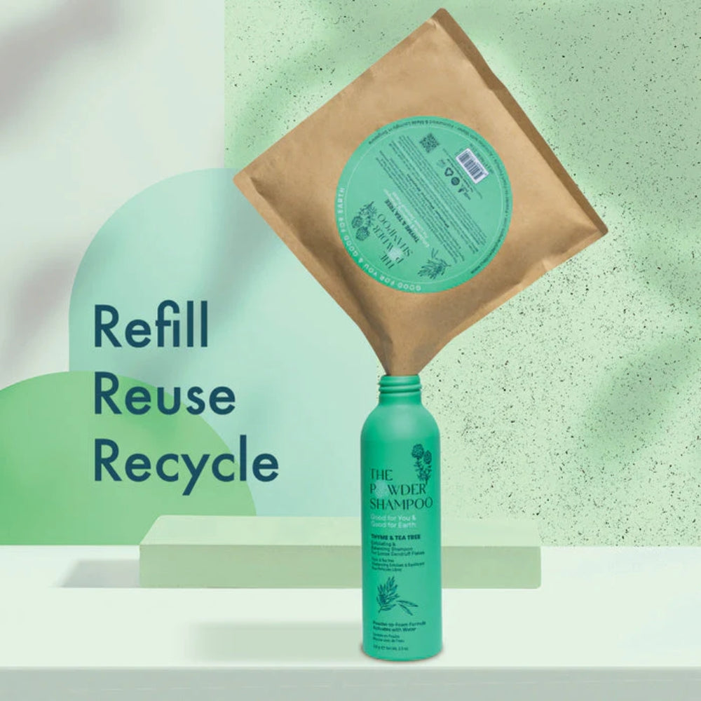 Exfoliating & Balancing Powder Shampoo - Áfylling 50g.