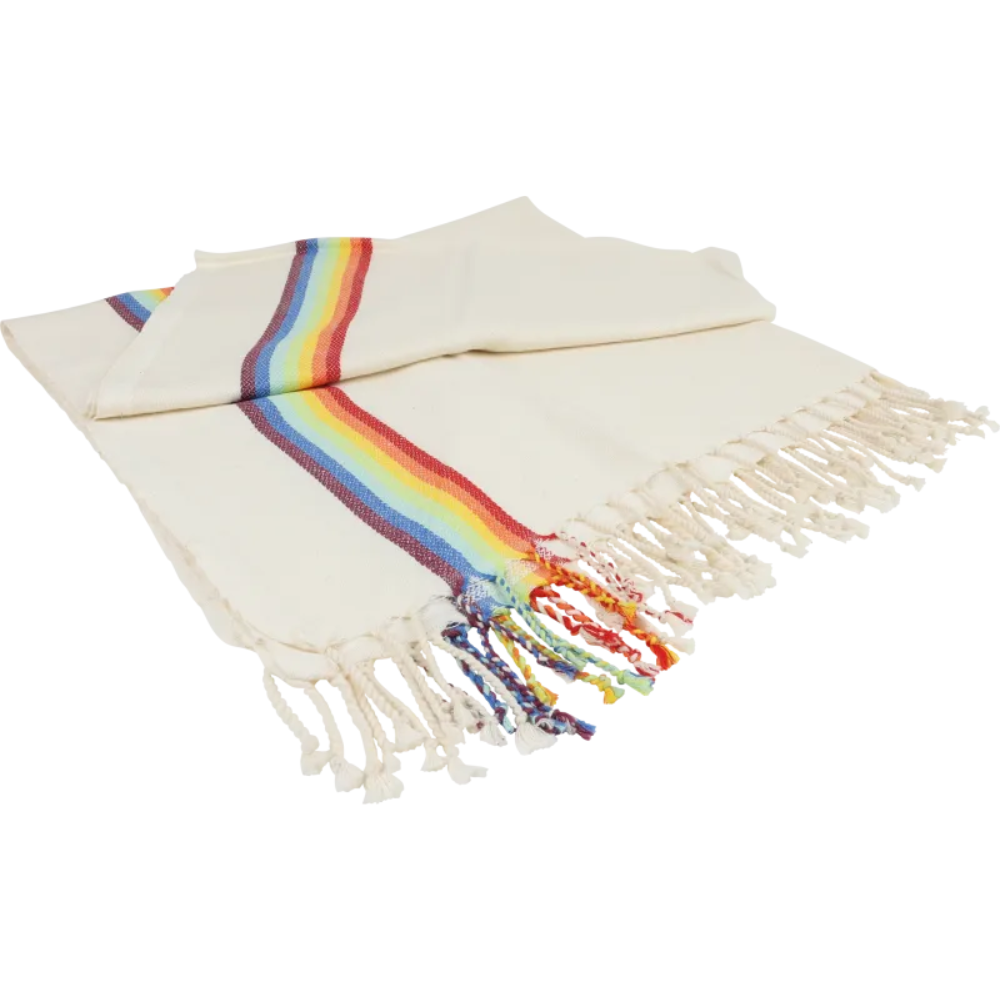 Handklæði með regnboga