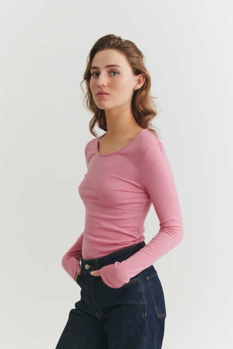RINJA LS BOLUR ULLARBLANDA - CASHMERE ROSE