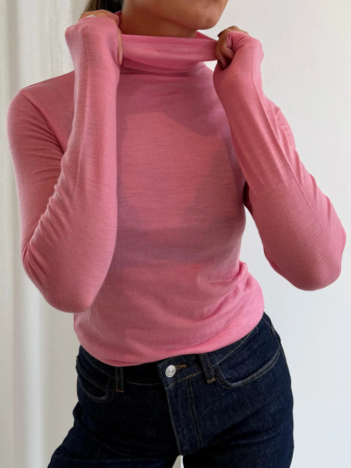 RINJA RÚLLUKRAGABOLUR ULLARBLANDA CASHMERE ROSE