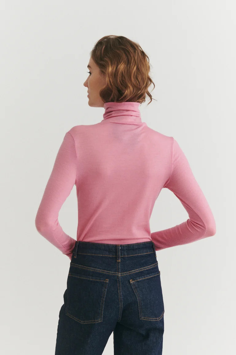 RINJA RÚLLUKRAGABOLUR ULLARBLANDA CASHMERE ROSE