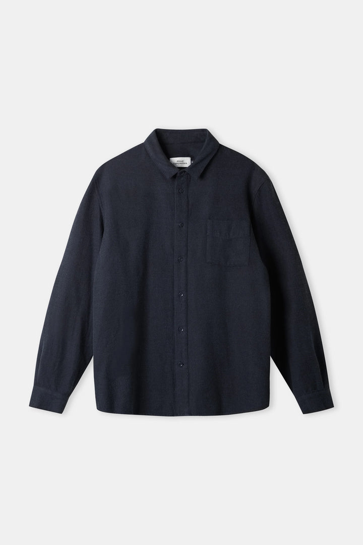 SIMON SKYRTA ÚR FLANNEL - COLD NAVY