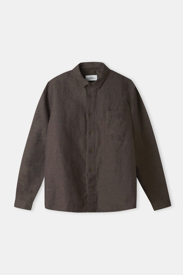 SIMON SKYRTA ÚR BÓMULL & HÖR COFFEE