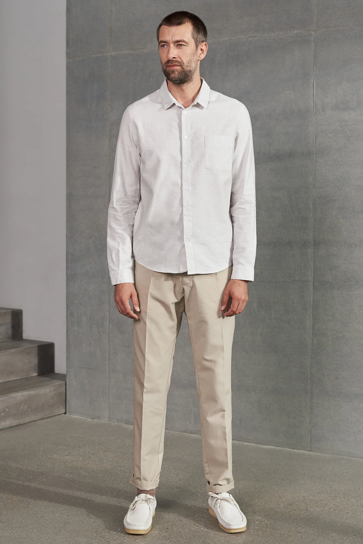 SIMON SKYRTA ÚR BÓMULL & HÖR STONE