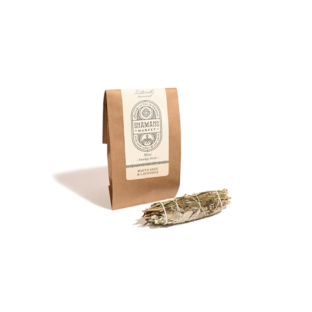 Salvíu- og lavendervöndur til hreinsunar (10 cm)